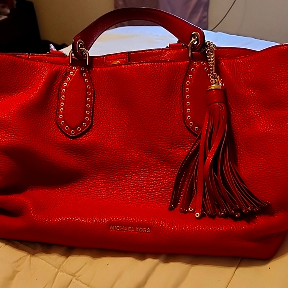 Michael  kors red hand bag